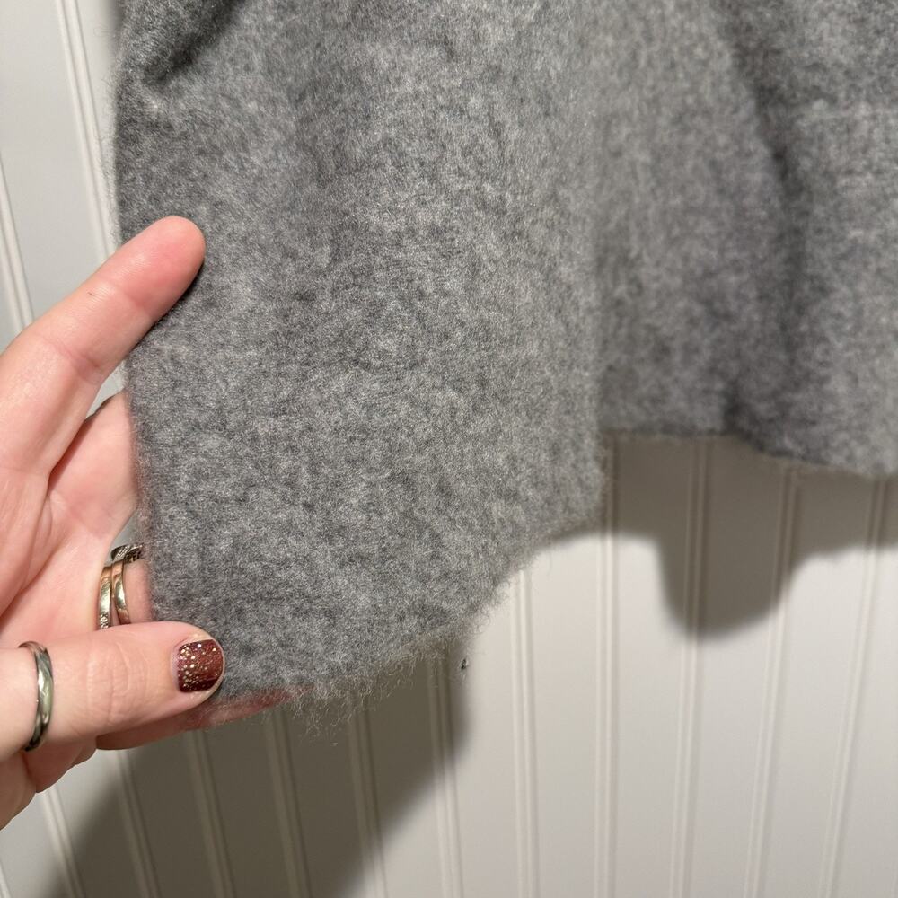 Garnet Hill Gray Cashmere Sweater Half Sleeves Size XL - Picture 2 of 5